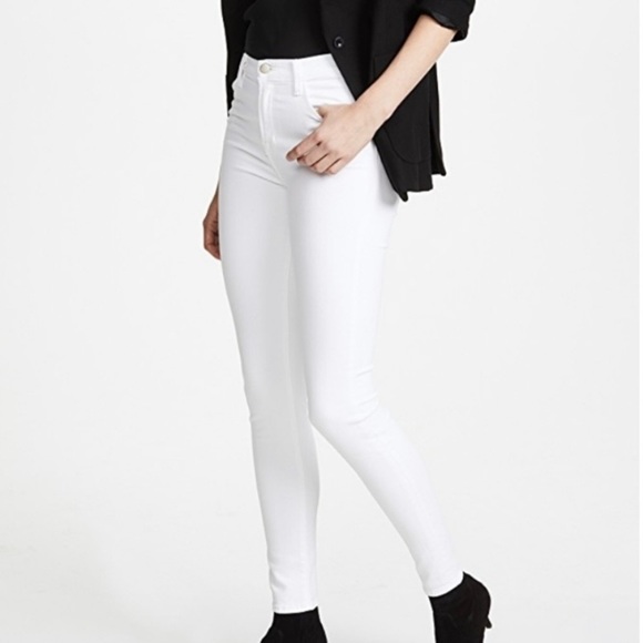 J Brand Denim - J Brand Maria High Rise White Skinny Jeans Size 29